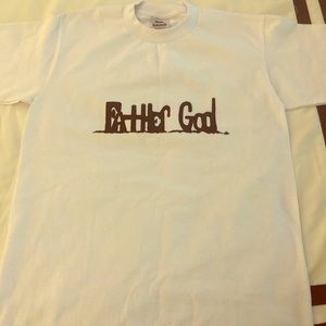 Custom made T-shirt lettering of your choice.